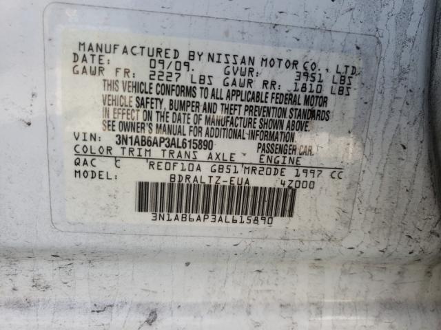 Photo 9 VIN: 3N1AB6AP3AL615890 - NISSAN SENTRA 2.0 