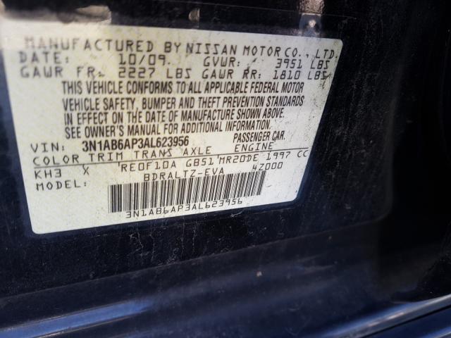 Photo 9 VIN: 3N1AB6AP3AL623956 - NISSAN SENTRA 2.0 