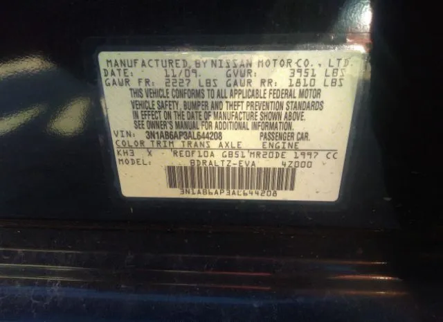 Photo 8 VIN: 3N1AB6AP3AL644208 - NISSAN SENTRA 