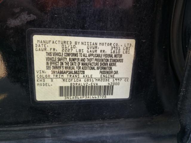 Photo 9 VIN: 3N1AB6AP3AL663728 - NISSAN SENTRA 2.0 