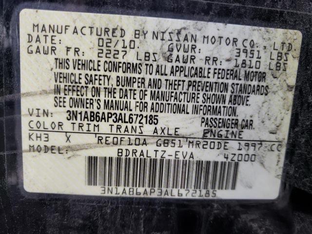 Photo 11 VIN: 3N1AB6AP3AL672185 - NISSAN SENTRA 