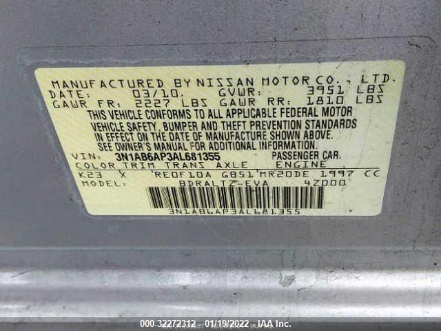 Photo 8 VIN: 3N1AB6AP3AL681355 - NISSAN SENTRA 