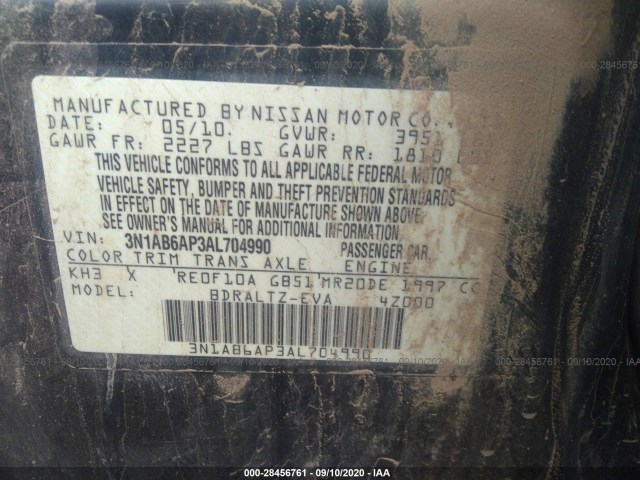 Photo 8 VIN: 3N1AB6AP3AL704990 - NISSAN SENTRA 