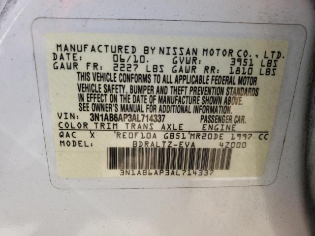 Photo 9 VIN: 3N1AB6AP3AL714337 - NISSAN SENTRA 2.0 