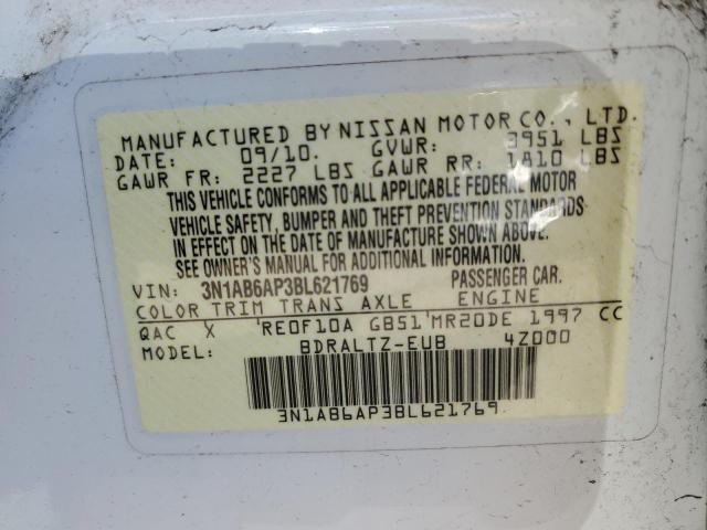 Photo 11 VIN: 3N1AB6AP3BL621769 - NISSAN SENTRA 