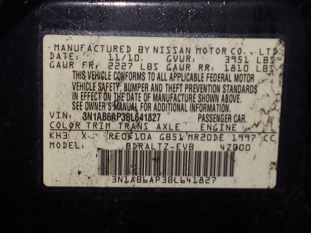 Photo 9 VIN: 3N1AB6AP3BL641827 - NISSAN SENTRA 