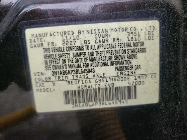 Photo 9 VIN: 3N1AB6AP3BL645943 - NISSAN SENTRA 