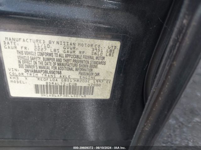 Photo 8 VIN: 3N1AB6AP3BL650768 - NISSAN SENTRA 