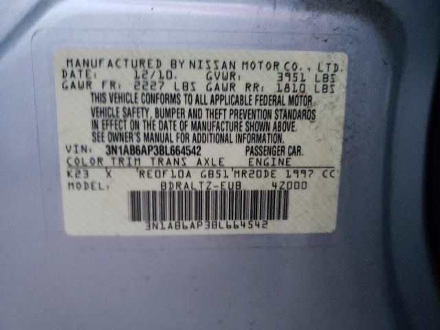 Photo 9 VIN: 3N1AB6AP3BL664542 - NISSAN SENTRA 2.0 