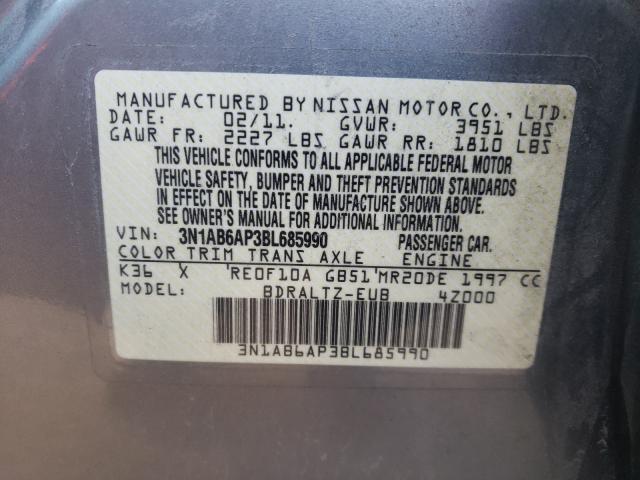 Photo 9 VIN: 3N1AB6AP3BL685990 - NISSAN SENTRA 2.0 