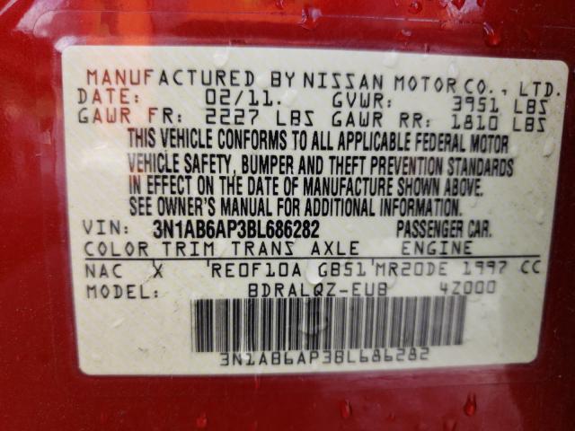 Photo 9 VIN: 3N1AB6AP3BL686282 - NISSAN SENTRA 2.0 