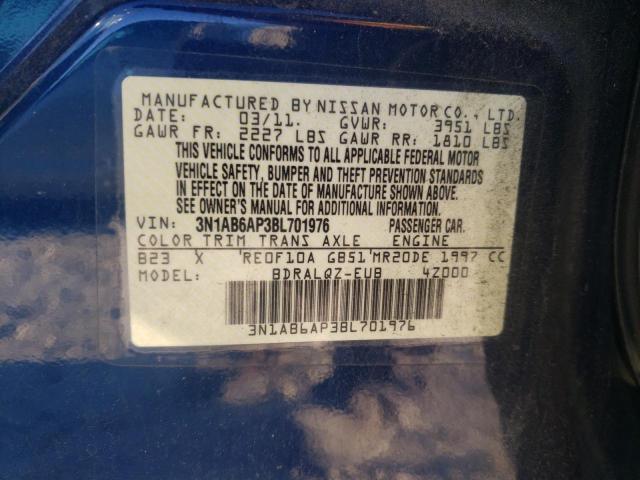 Photo 11 VIN: 3N1AB6AP3BL701976 - NISSAN SENTRA 2.0 