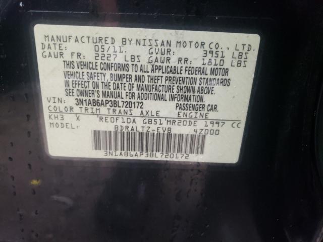 Photo 9 VIN: 3N1AB6AP3BL720172 - NISSAN SENTRA 2.0 