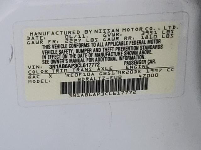 Photo 9 VIN: 3N1AB6AP3CL617772 - NISSAN SENTRA 