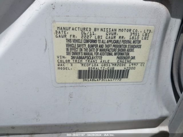 Photo 8 VIN: 3N1AB6AP3CL617772 - NISSAN SENTRA 