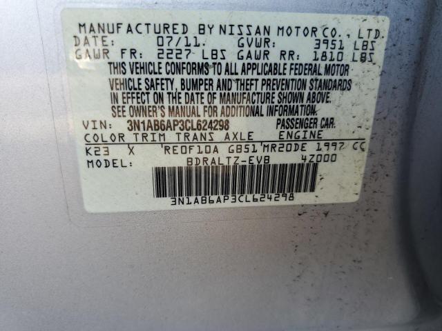 Photo 12 VIN: 3N1AB6AP3CL624298 - NISSAN SENTRA 2.0 