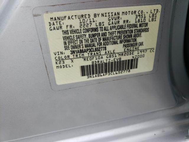 Photo 9 VIN: 3N1AB6AP3CL652778 - NISSAN SENTRA 2.0 