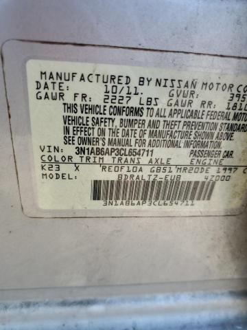 Photo 11 VIN: 3N1AB6AP3CL654711 - NISSAN SENTRA 