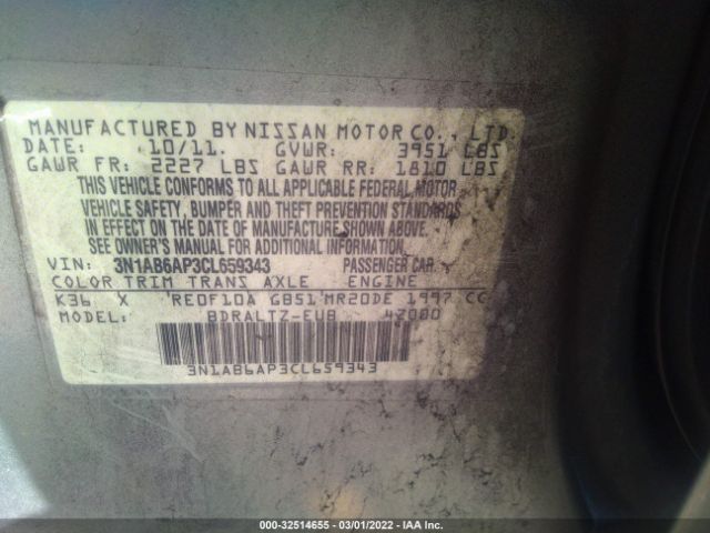 Photo 8 VIN: 3N1AB6AP3CL659343 - NISSAN SENTRA 