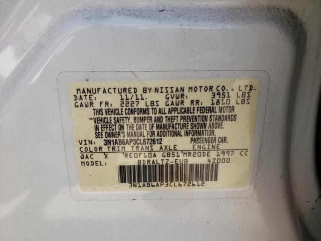 Photo 9 VIN: 3N1AB6AP3CL672612 - NISSAN SENTRA 2.0 