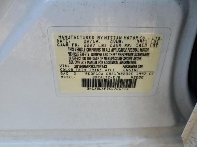 Photo 11 VIN: 3N1AB6AP3CL706743 - NISSAN SENTRA 2.0 