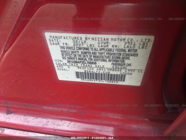 Photo 8 VIN: 3N1AB6AP3CL708850 - NISSAN SENTRA 