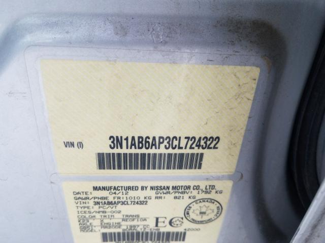 Photo 9 VIN: 3N1AB6AP3CL724322 - NISSAN SENTRA 2.0 