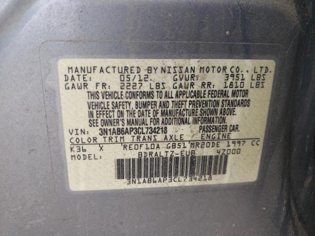 Photo 11 VIN: 3N1AB6AP3CL734218 - NISSAN SENTRA 