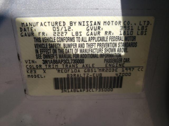 Photo 9 VIN: 3N1AB6AP3CL735000 - NISSAN SENTRA 2.0 