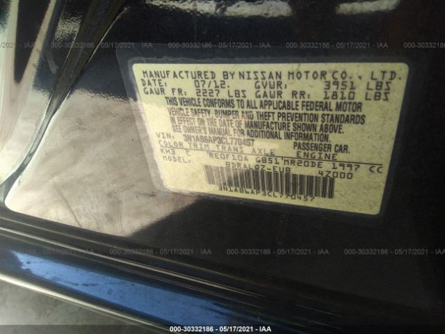 Photo 8 VIN: 3N1AB6AP3CL770457 - NISSAN SENTRA 