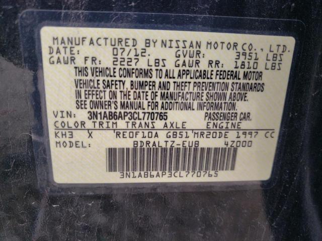 Photo 11 VIN: 3N1AB6AP3CL770765 - NISSAN SENTRA 2.0 