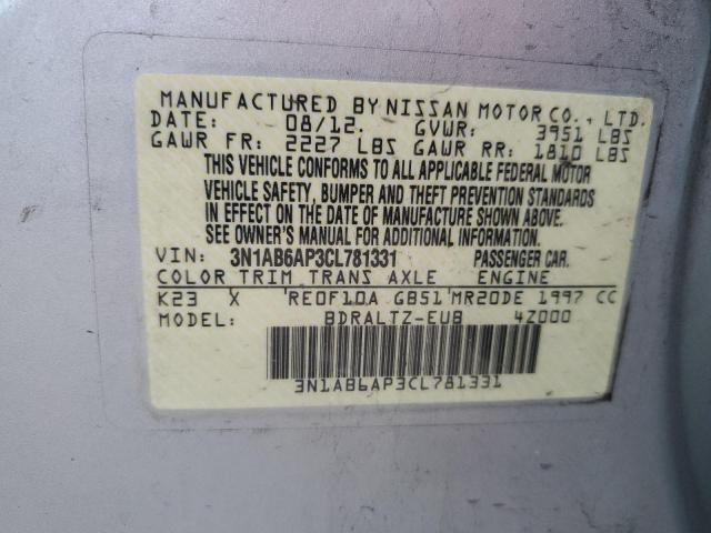 Photo 11 VIN: 3N1AB6AP3CL781331 - NISSAN SENTRA 2.0 