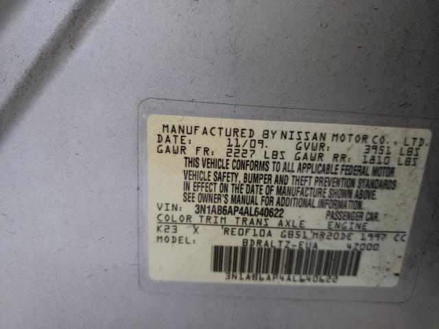 Photo 9 VIN: 3N1AB6AP4AL640622 - NISSAN SENTRA 2.0 