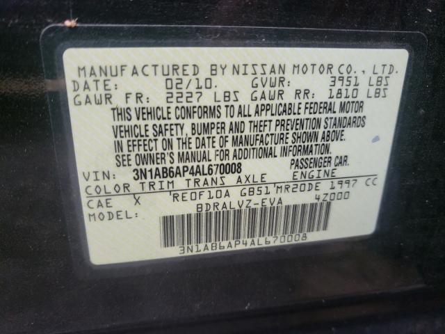 Photo 9 VIN: 3N1AB6AP4AL670008 - NISSAN SENTRA 2.0 