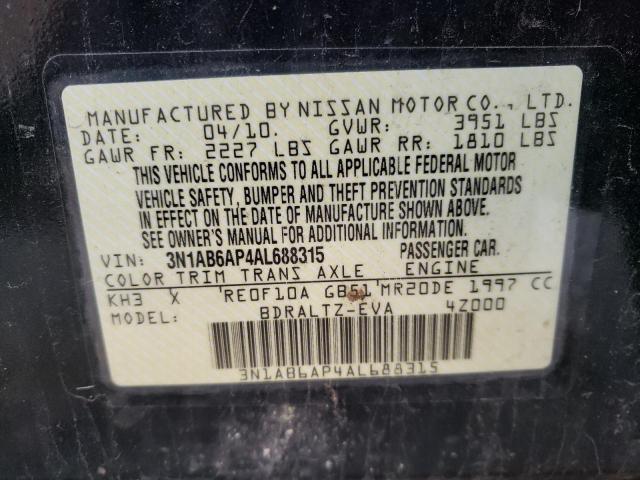 Photo 9 VIN: 3N1AB6AP4AL688315 - NISSAN SENTRA 