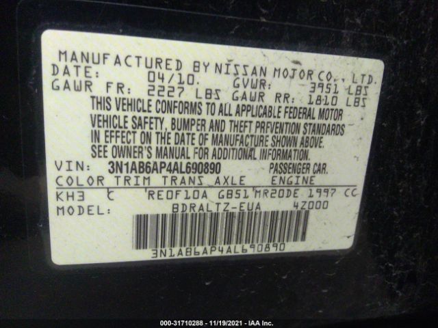 Photo 8 VIN: 3N1AB6AP4AL690890 - NISSAN SENTRA 