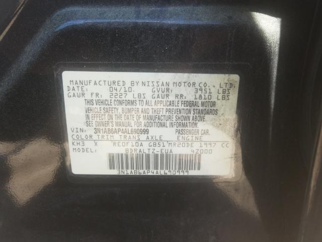 Photo 9 VIN: 3N1AB6AP4AL690999 - NISSAN SENTRA 2.0 