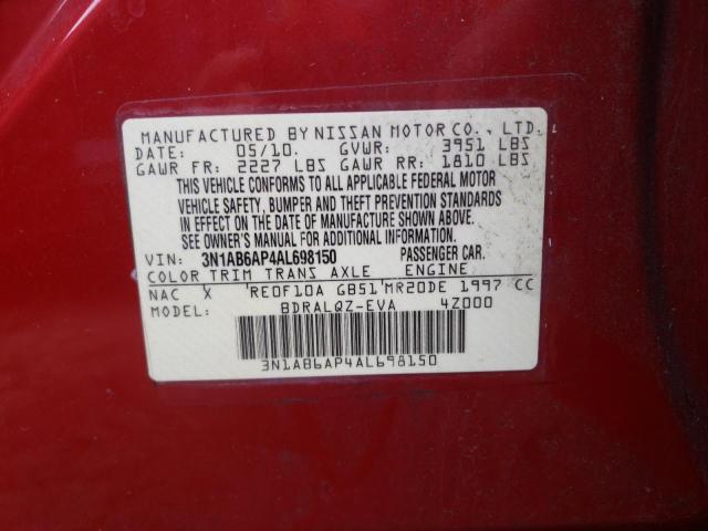 Photo 9 VIN: 3N1AB6AP4AL698150 - NISSAN SENTRA 2.0 