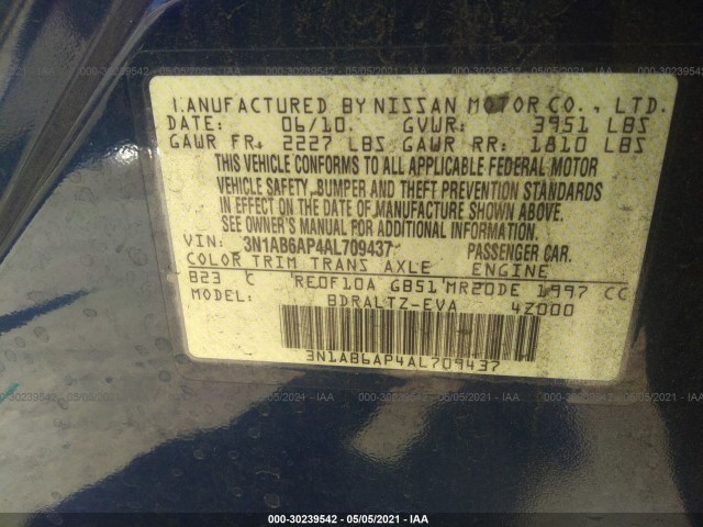 Photo 8 VIN: 3N1AB6AP4AL709437 - NISSAN SENTRA 