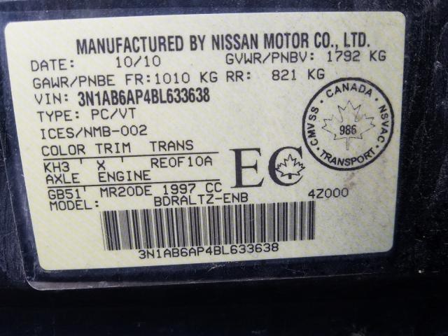 Photo 9 VIN: 3N1AB6AP4BL633638 - NISSAN SENTRA 2.0 