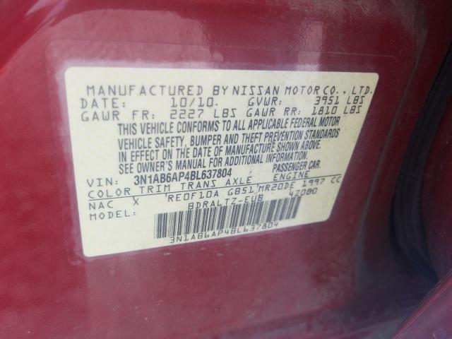 Photo 9 VIN: 3N1AB6AP4BL637804 - NISSAN SENTRA 2.0 