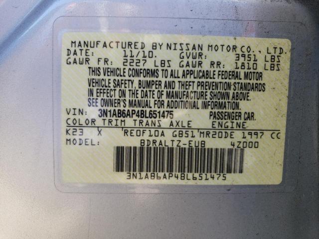 Photo 11 VIN: 3N1AB6AP4BL651475 - NISSAN SENTRA 2.0 