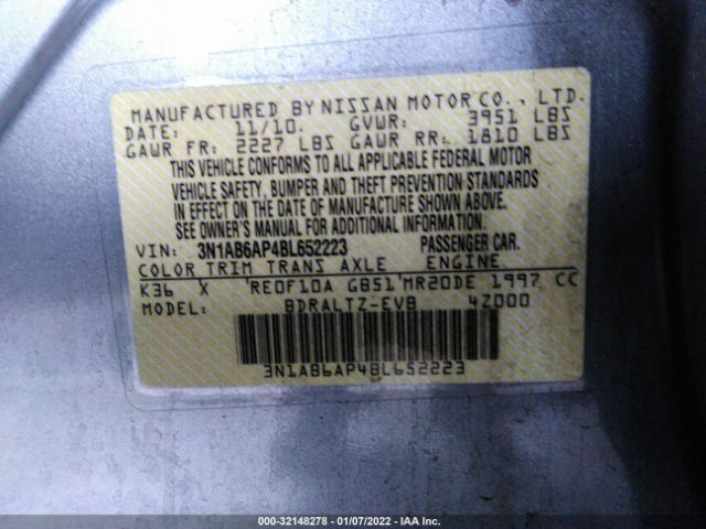 Photo 8 VIN: 3N1AB6AP4BL652223 - NISSAN SENTRA 