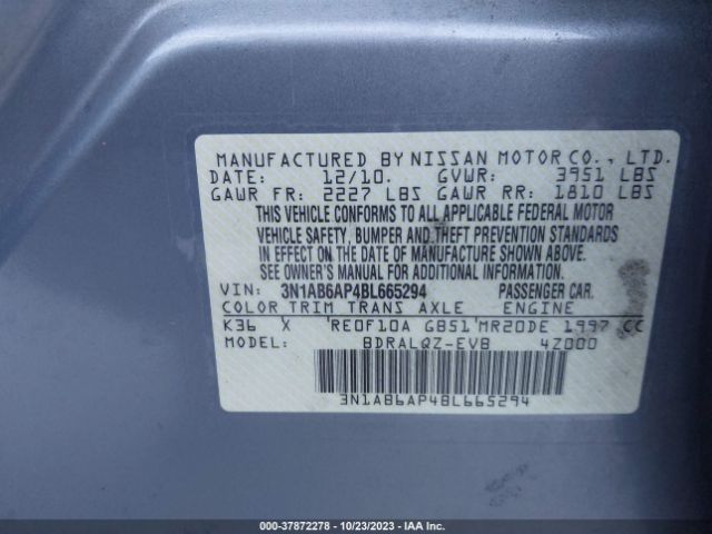 Photo 8 VIN: 3N1AB6AP4BL665294 - NISSAN SENTRA 