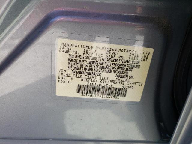 Photo 12 VIN: 3N1AB6AP4BL667031 - NISSAN SENTRA 