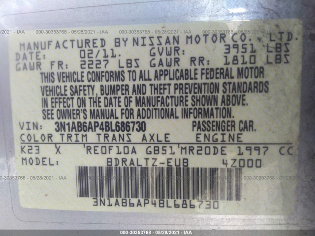 Photo 8 VIN: 3N1AB6AP4BL686730 - NISSAN SENTRA 