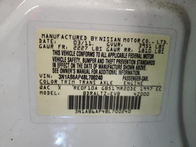 Photo 11 VIN: 3N1AB6AP4BL700240 - NISSAN SENTRA 2.0 