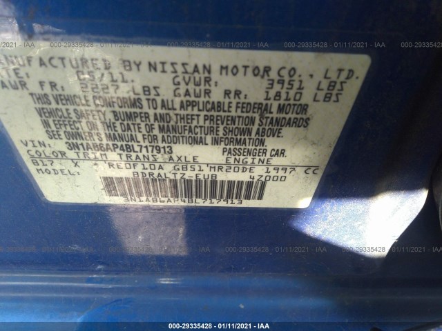 Photo 8 VIN: 3N1AB6AP4BL717913 - NISSAN SENTRA 