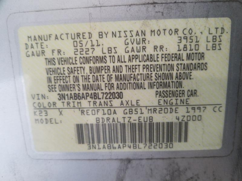 Photo 9 VIN: 3N1AB6AP4BL722030 - NISSAN SENTRA 2.0 