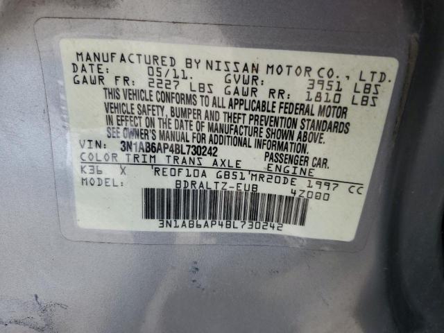 Photo 12 VIN: 3N1AB6AP4BL730242 - NISSAN SENTRA 